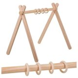  Leseno igralno stojalo za dojenčke (Baby Gym)- 64 × 43 × 52 cm, 0+, naravni les | Shoptok.si