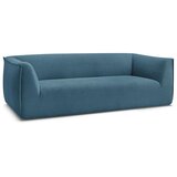 Bobochic Paris Modra sedežna garnitura iz rebrastega žameta 242 cm Giorgia – | Shoptok.si