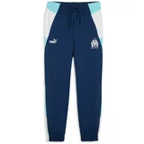 Puma Športne hlače 'Olympique de Marseille' mornarska / svetlo modra / bela