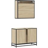 vidaXL 2-dijelni set kupaonskog namještaja boja hrasta sonome drveni | shoptok.hr