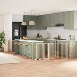 vidaXL Ograda za pse z vrati zložljiva 8 panelov 640 cm topolovina | Shoptok.si