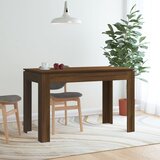 vidaXL Jedilna miza rjavi hrast 120x60x76 cm konstruiran les Cene
