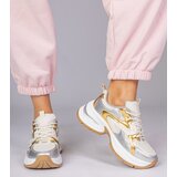  Gold sporty sneakers with thick sole Asetrina | Shoptok.si
