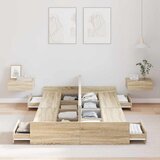  Krevet s ladicama Sonoma hrast 120 x 190 cm Konstruirano drvo | shoptok.hr