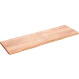 vidaXL Zidna polica svjetlosmeđa 200x60x6 cm od obrađene hrastovine Cijene