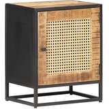  Noćni ormarić 40 x 30 x 50 cm grubo drvo manga i prirodna trska | shoptok.hr