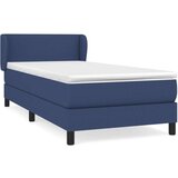 vidaXL Krevet s oprugama i madracem plavi 100 x 200 cm od tkanine | shoptok.hr
