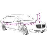  Navlaka za pola automobila s kukama srebrna L PEVA | shoptok.hr