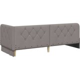 vidaXL kutni okvir kreveta s madracem sivo-smeđa 80 x 200 cm tkanina | shoptok.hr