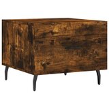 Maison Chic Klubska mizica - kavna mizica - Nizka mizica dimljeni hrast 50x50x40 cm inženirski les, (21753902) Cene