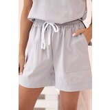Kesi Włoski Women's punto set with short sleeves and shorts grey | Shoptok.si