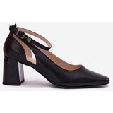 Maciejka Leather Heels On A Heel | Shoptok.si