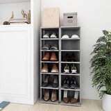 The Living Store omarica za čevlje 2 kosa betonsko siva 27,5x27x102 cm - omara za čevlje, (21434155) Cene