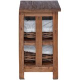  Bocni stol Smeđa 38 x 28 x 50 cm Čvrsto mahagonijevo drvo | shoptok.hr