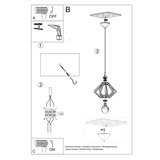 Nice Lamps viseća svjetiljka u prirodnoj boji s drvenim sjenilom ø 27,5 cm toranja – | shoptok.hr