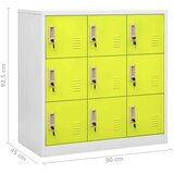 vidaXL ormarići s ključem 2 kom svjetlosivi/zeleni 90x45x92,5 cm čelik | shoptok.hr