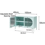 Støraa Crna metalna vitrina 100x64x40 cm Luna – | shoptok.hr