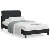 vidaXL Krevet s madracem crni 100x200 cm baršunasti Cijene