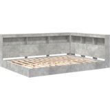  Polica postelja Betonsko siva 140 x 200 cm Konstruiran les, (5000126839) | Shoptok.si
