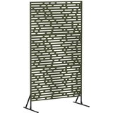  Zaslon za privatnost 100 x 50 x 180 cm Čelik Maslinastozelena | shoptok.hr