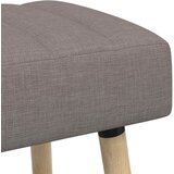  Klupa s utorima Sivosmeđa 80 x 40 x 46 cm Tkanina | shoptok.hr