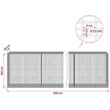  Gabion s žicom debljine 3 5 mm i mrežom 5x2 5 cm 400x50x100 cm - 50 cm 100 cm 400 cm | shoptok.hr
