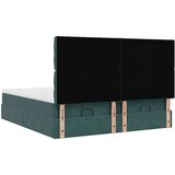  Okvir kreveta s madracima tamnozeleni 180x200cm baršunasti | shoptok.hr