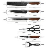 Set kuhinjskih noževa, imitacija drveta | Eponuda.com
