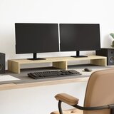 vidaXL Stojalo za zaslon sonoma hrast 100x27x10 cm inženirski les | Shoptok.si