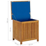  Škatla za shranjevanje 60x50x106 cm trden akacijev les | Shoptok.si