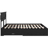  Krevetna konstrukcija Crni hrast 180 x 200 cm Konstruirano drvo | shoptok.hr
