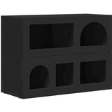  Strani šal Črna 80,5 x 35 x 59 cm Konstruiran les, (5000107715) | Shoptok.si