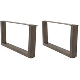  Noge za klub stolić V-oblik 2 kom Prirodni čelik 70 x (30-31,3) cm Čelik | shoptok.hr