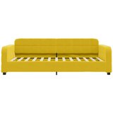  Dnevni krevet s madracem žuti 100 x 200 cm baršunasti | shoptok.hr