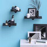 PIORLADO komplet 3 lebdečih stenskaih polic iz MDF | Shoptok.si