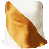 Top Shop Top rjava / off-bela