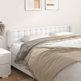  Uzglavlje s ušima bijelo 203x23x78/88 cm od umjetne kože | shoptok.hr