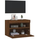  Zidni TV ormarić s LED svjetlima boja hrasta 60x30x40 cm | Eponuda.com