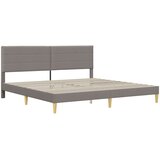  Krevetna konstrukcija Sivosmeđa 200 x 200 cm Tkanina | shoptok.hr
