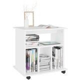 vidaXL s kotačima bijeli 60 x 45 x 60 cm od iverice | shoptok.hr