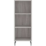 VidaXL Visoka omara siva sonoma 34,5x34x180 cm inženirski les Slike