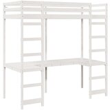  Krevet na kat Bijelo 80 x 200 cm Čvrsto borovo drvo | shoptok.hr