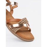 Sergio Leone Women's brown flat sandals by | shoptok.hr