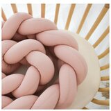 Puffi enojna obroba za otroško posteljo puder roza 360 cm | Shoptok.si