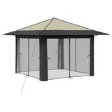 Gazebo s 4 bočne strane Krem i Antracit | shoptok.hr