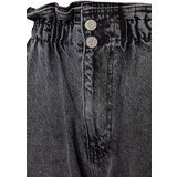 Trendyol Curve Gray High Waist Elastic Waist Mom Jeans | shoptok.hr