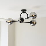 Endon 106662 - plafonski luster ontario 4xE14/7W/230V crna/zadimljena | Eponuda.com