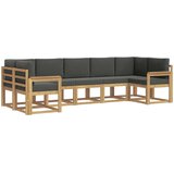  Set vanjskih sofa 7 kom. Bijela i antracit | shoptok.hr