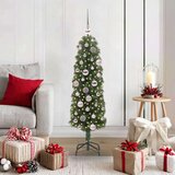 vidaXL Umjetno božićno drvce Zelena 120 cm PVC i čelik i plastika | shoptok.hr