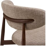 House Nordic Bež/temno rjav oblazinjen jedilni stol Levanto – | Shoptok.si